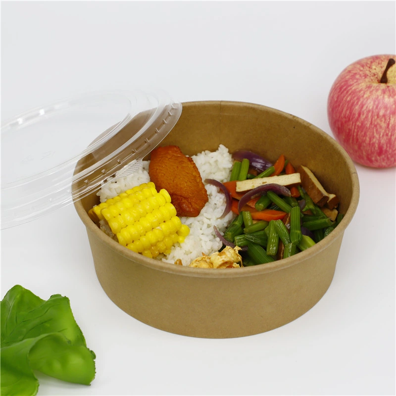 Eco-Friendly Kraft Paper Food Packaging Container Soup Container Salad 32 Oz Soulp Bowls